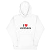 I Love Hussain (as) - Premium Hoodie WOMEN - Hayder Maula