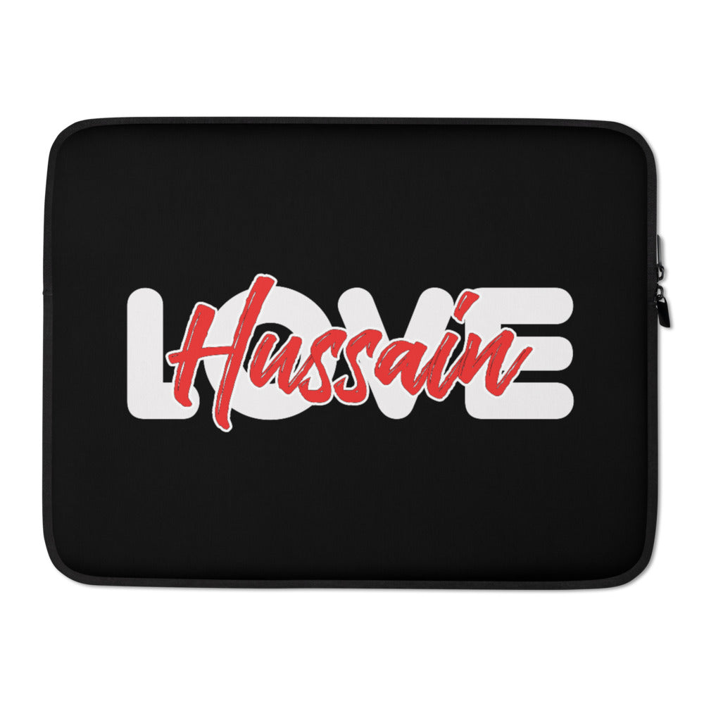 Love Hussain (as) - Laptop Sleeve Black