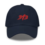 313 Red - Dad Hat Embroidered