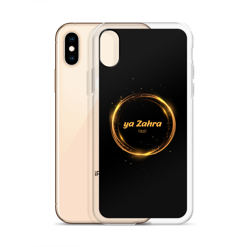 Ya Zahra (as) - iPhone Case Black Gold Circle