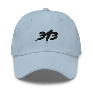 313 Black - Dad Hat Embroidered