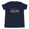 Muhammad (saw) Heart Shape - Short Sleeve Premium T-Shirt - Youth