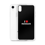 I Love Hussain (as) - iPhone Case Black