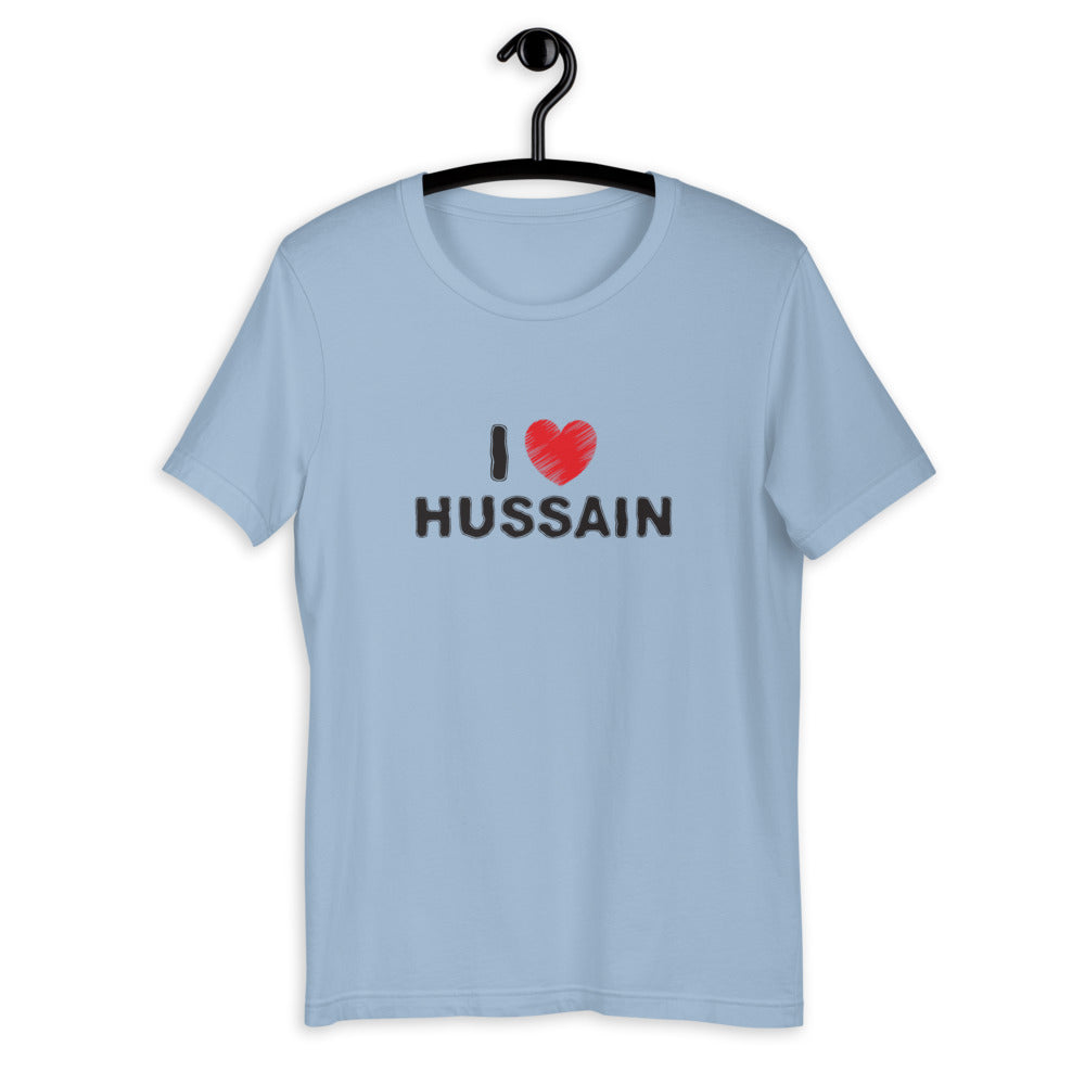 I Love Hussain (as) - Short Sleeve T-Shirt WOMEN