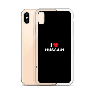 I Love Hussain (as) - iPhone Case Black