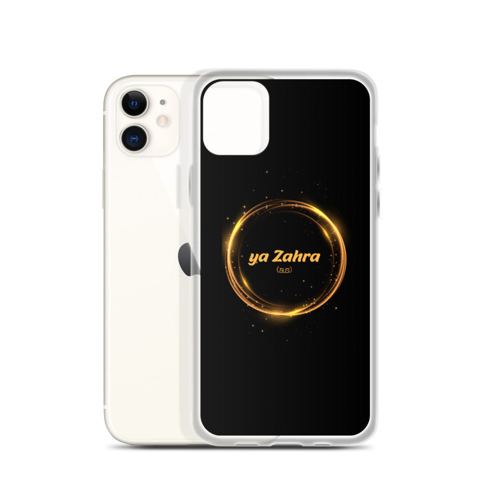 Ya Zahra (as) - iPhone Case Black Gold Circle