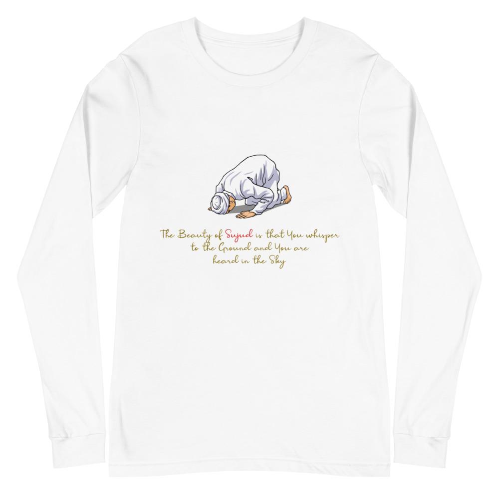 The Beauty Of Sujud - Long Sleeve T-Shirt WOMEN - Hayder Maula