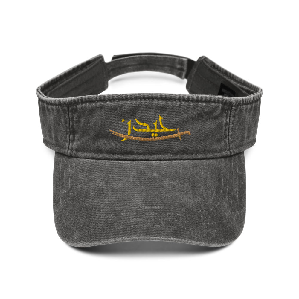 Haydar Fearless - 3D Embroidered Denim Visor