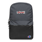 Love Hussain (as) - Embroidered CHAMPION Backpack Black