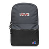 Love Hussain (as) - Embroidered CHAMPION Backpack Black