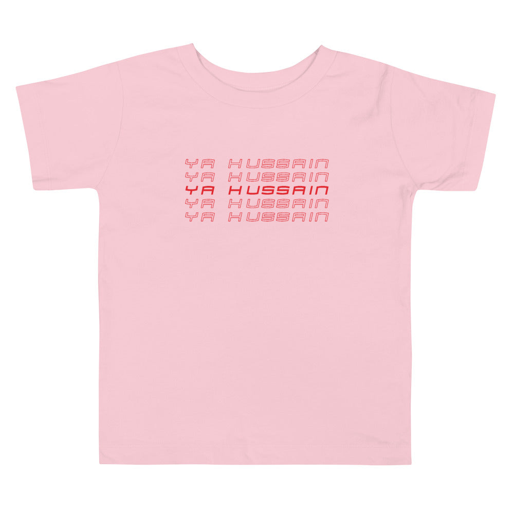 Ya Hussain (as) Retro Style Red - Short Sleeve  Premium T-Shirt - Toddler