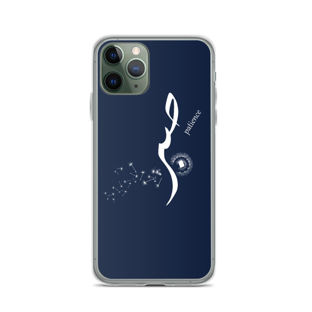 Sabr Patience - iPhone Case Navy Blue