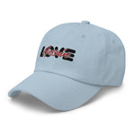 Love Hussain (as) Black Red - Dad Cap Embroidered