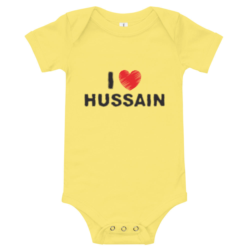 I Love Hussain (as) - Baby Onesie