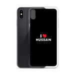 I Love Hussain (as) - iPhone Case Black