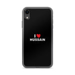 I Love Hussain (as) - iPhone Case Black