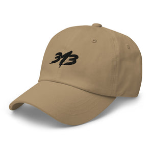 313 Black - Dad Hat Embroidered