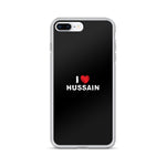 I Love Hussain (as) - iPhone Case Black