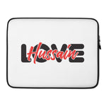 Love Hussain (as) - Laptop Sleeve White