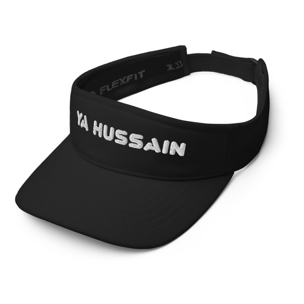 Ya Hussain (as) White - 3D Embroidered Flexfit Visor