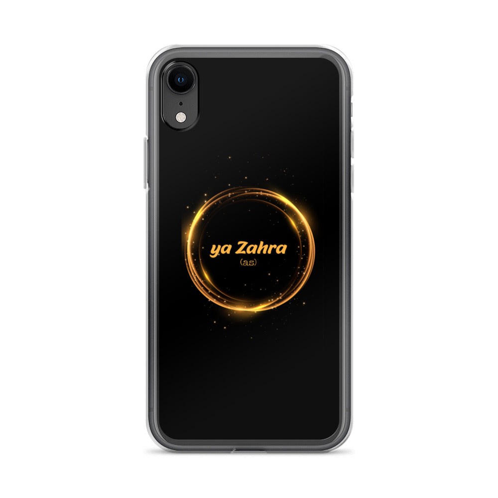 Ya Zahra (as) - iPhone Case Black Gold Circle