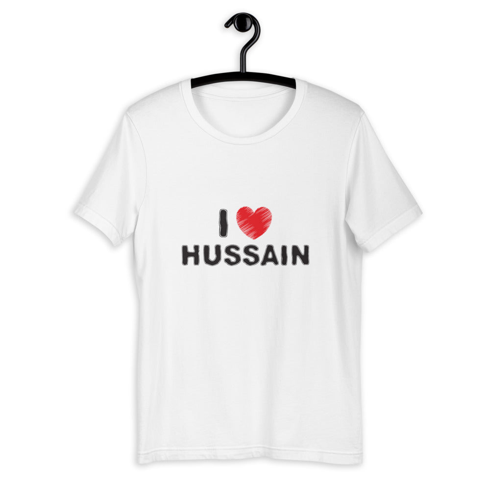 I Love Hussain (as) - Short Sleeve T-Shirt MEN