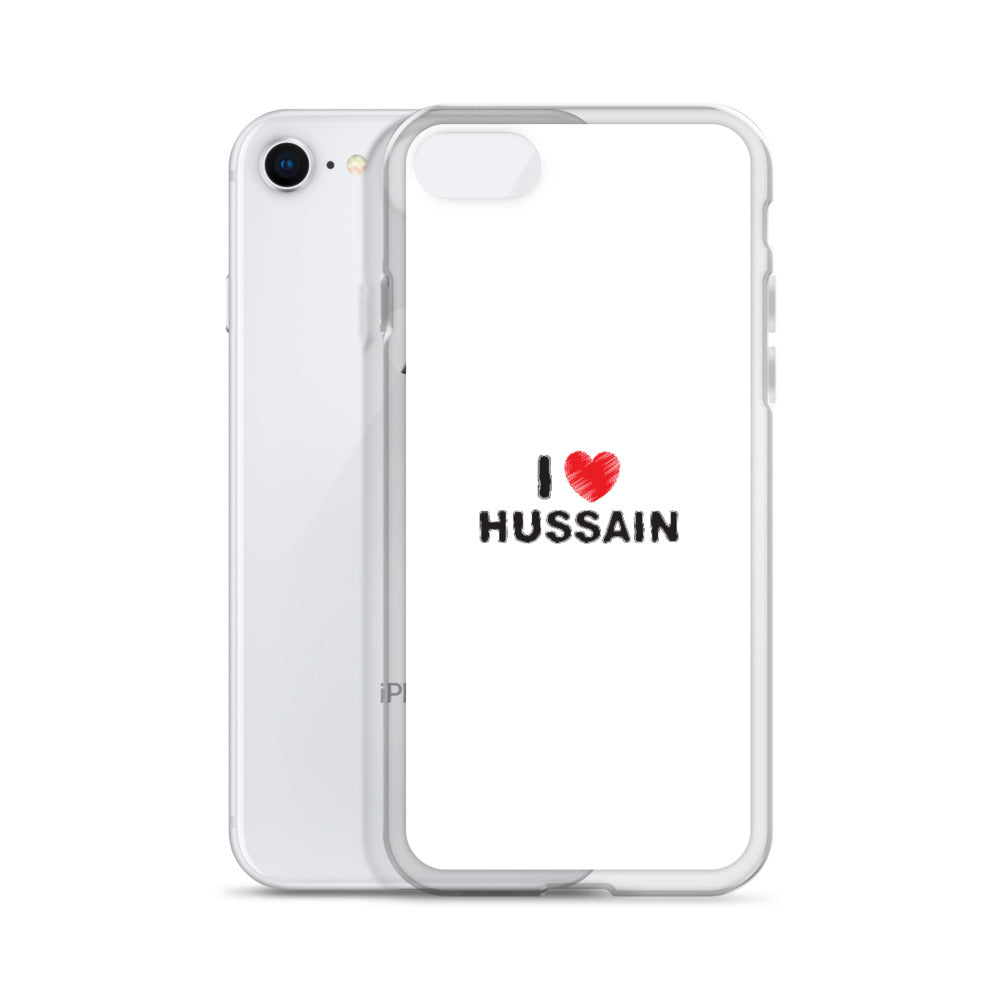 I Love Hussain (as) - iPhone Case White
