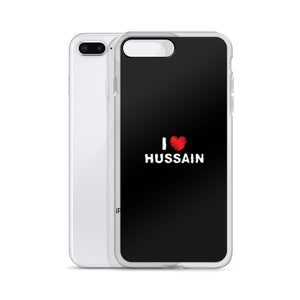 I Love Hussain (as) - iPhone Case Black