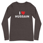I Love Hussain (as) White - Long Sleeve T-Shirt MEN - Hayder Maula