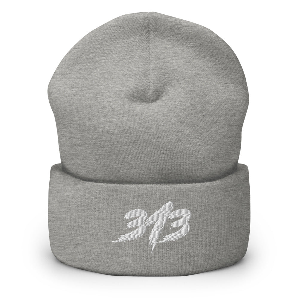 313 - Embroidered Cuffed Beanie