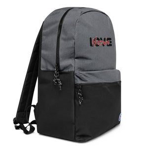 Love Hussain (as) - Embroidered CHAMPION Backpack Gray