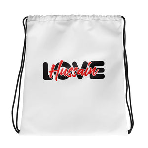 Love Hussain (as) - Drawstring bag White