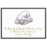 The Beauty Of Sujud - Framed Matte Paper Poster - Hayder Maula