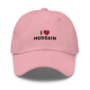 I Love Hussain (as) Black - Dad Hat Embroidered