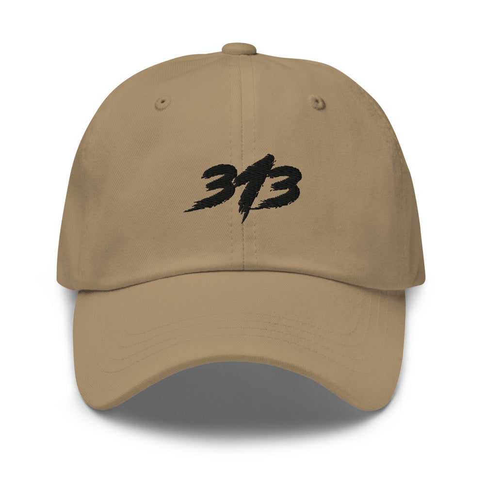 313 Black - Dad Hat Embroidered