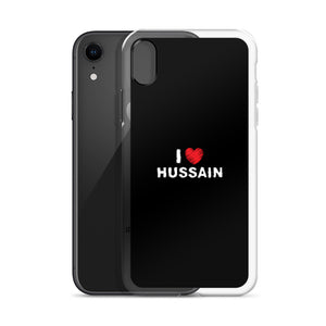 I Love Hussain (as) - iPhone Case Black