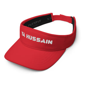 Ya Hussain (as) White - 3D Embroidered Flexfit Visor