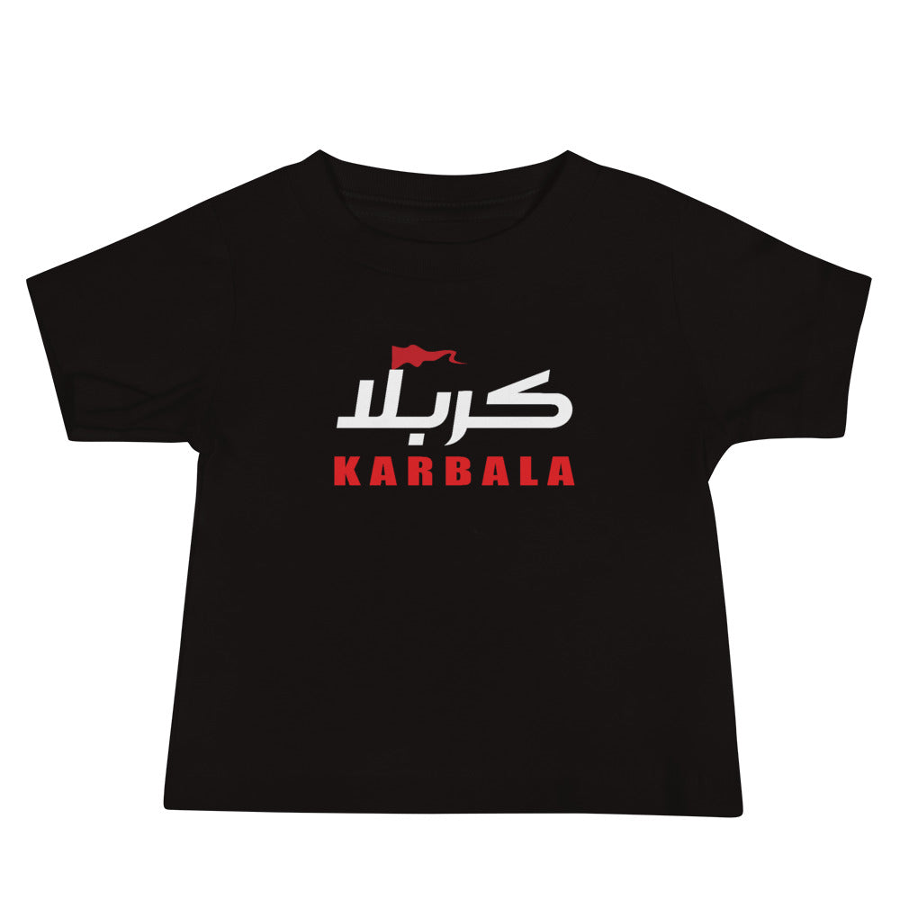 Karbala Arabic With Flag - Short Sleeve Premium Baby T-Shirt