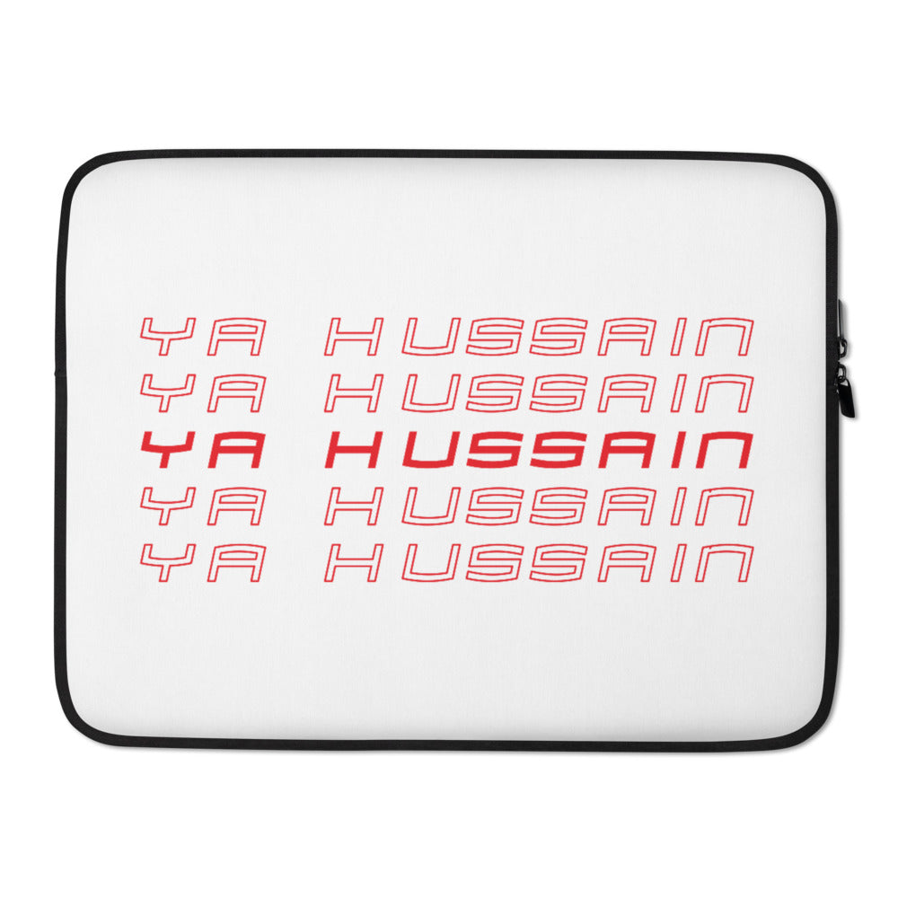 Ya Hussain (as) Retro Style - Laptop Sleeve White