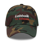 Labbaik Ya Hussain (as) - Dad Hat Partial 3D Embroidery