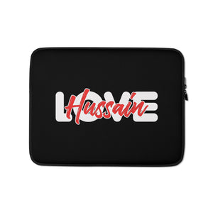 Love Hussain (as) - Laptop Sleeve Black