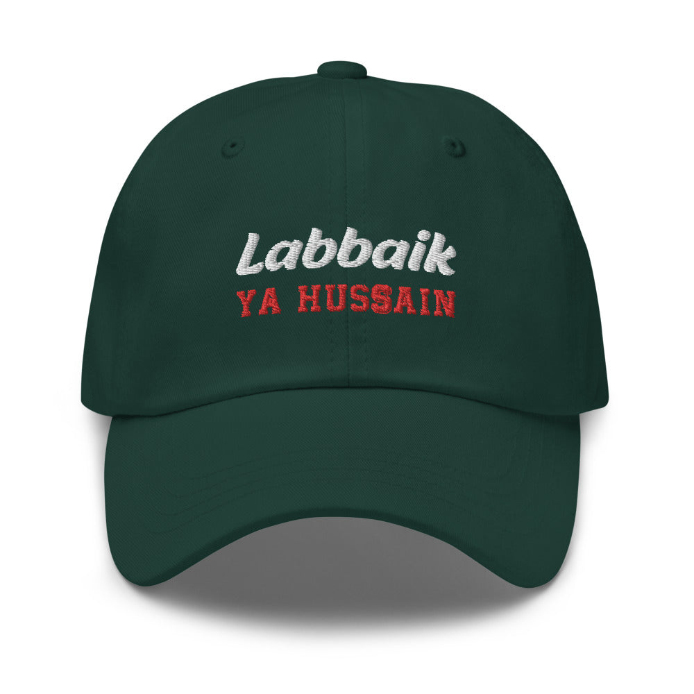 Labbaik Ya Hussain (as) - Dad Hat Partial 3D Embroidery