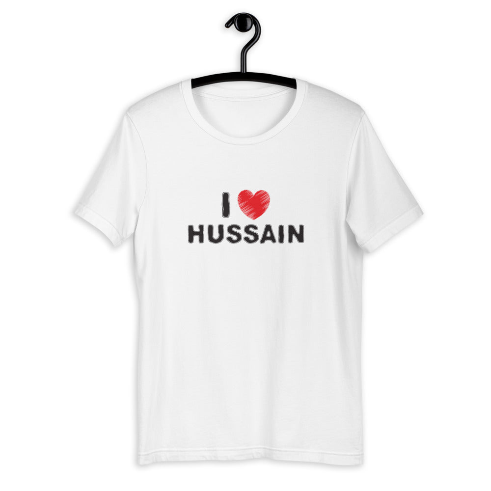 I Love Hussain (as) - Short Sleeve T-Shirt WOMEN