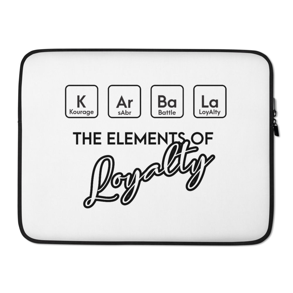 Karbala The Elements Of Loyalty - Laptop Sleeve White