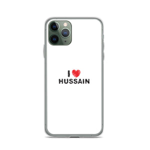 I Love Hussain (as) - iPhone Case White