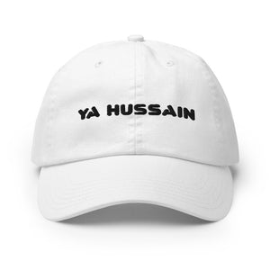 Ya Hussain (as) Black - 3D Embroidered Champion Dad Cap